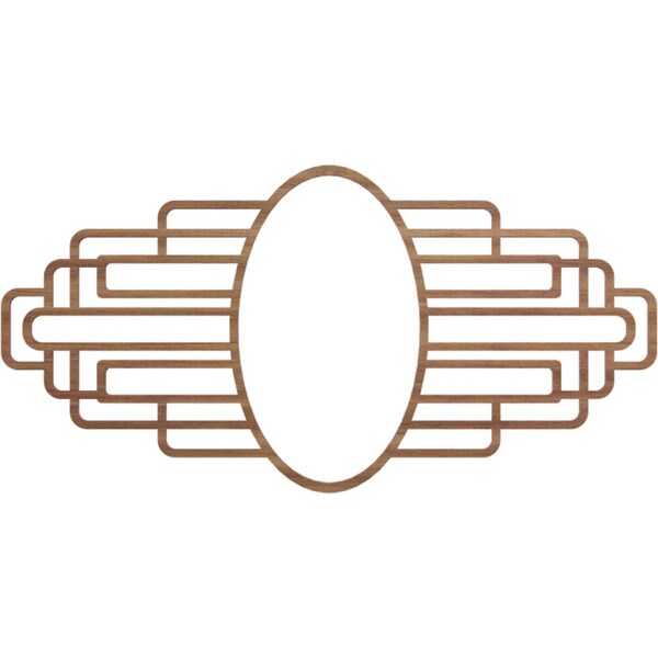 Ekena Millwork Elizabeth Wood Fretwork Pierced Ceiling Medallion, Walnut, 22"W x 11"H x 6"IW x 10 3/8"IH x 1/4"T CMWP22X11X0250EBWA - main